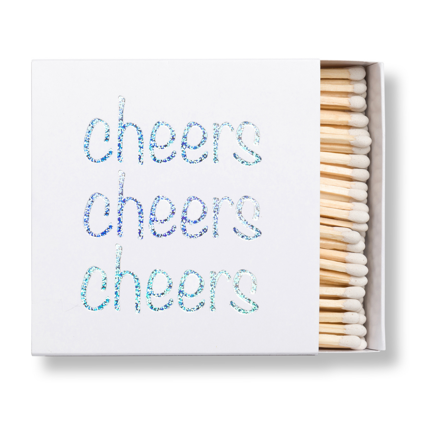Cheers Matchbox – Long Candle Matches for Coffee Table Decor, Hostess Gift