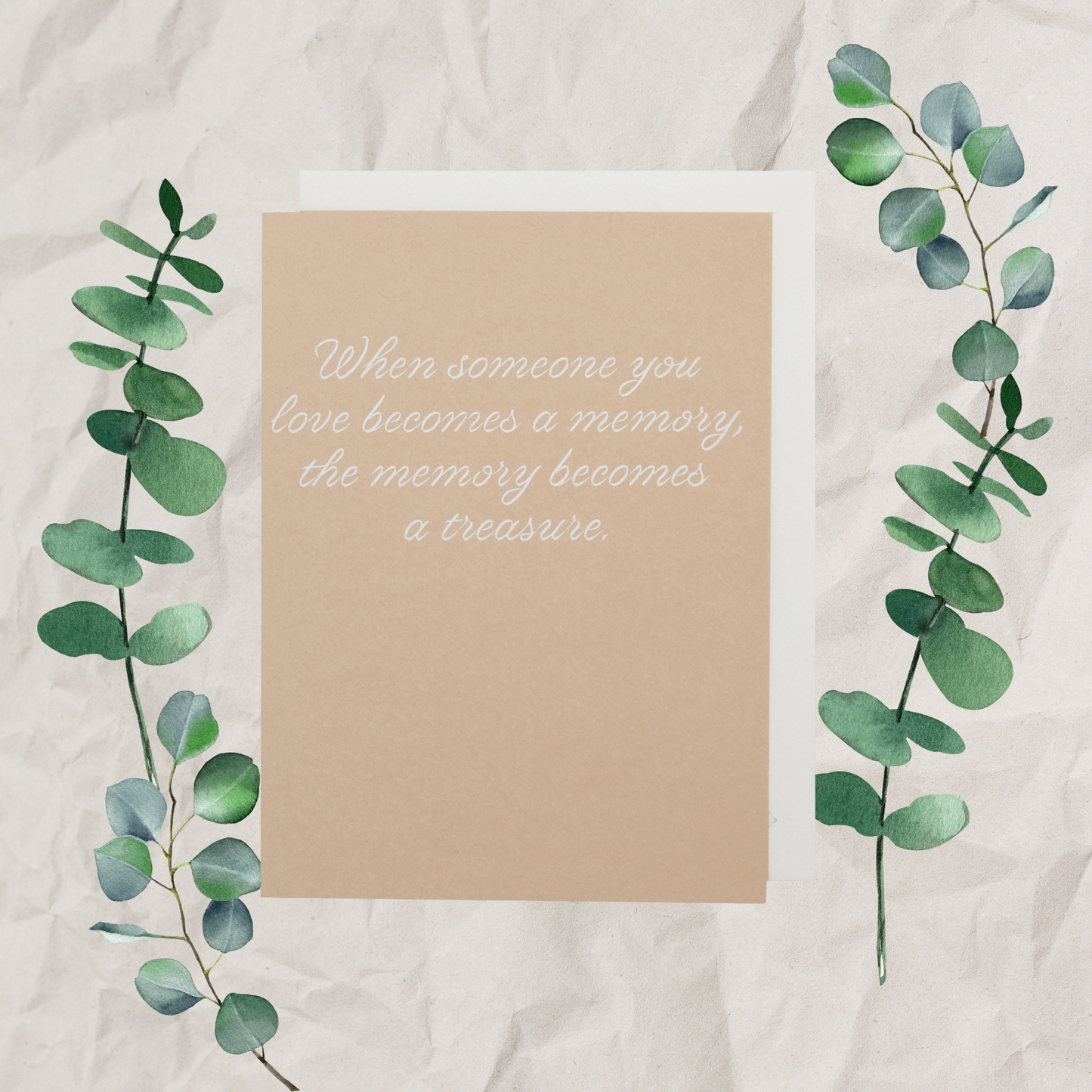 In Loving Memory – Sympathy Card for Loss and Comfort