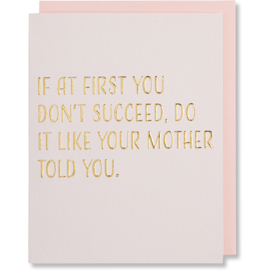 Mother's Day Fun Quote Card, Happy Moms Day