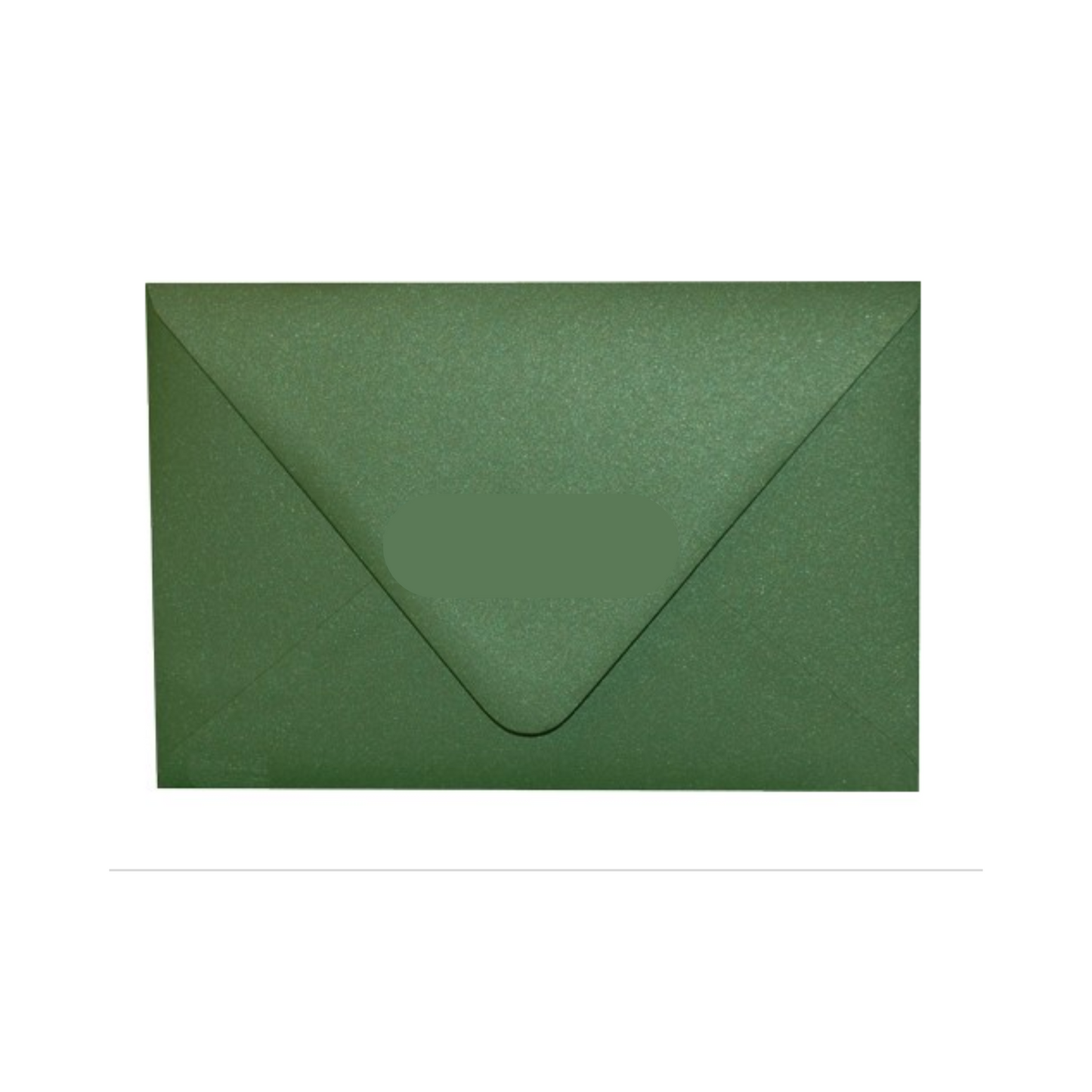 Metallic Green Envelope with a contour flap