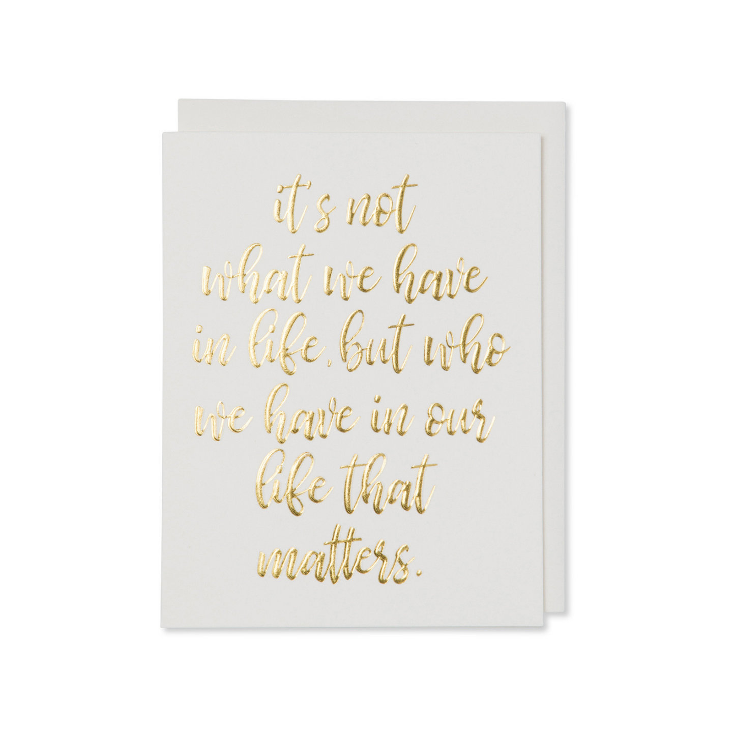 Gold Life Quote Cards