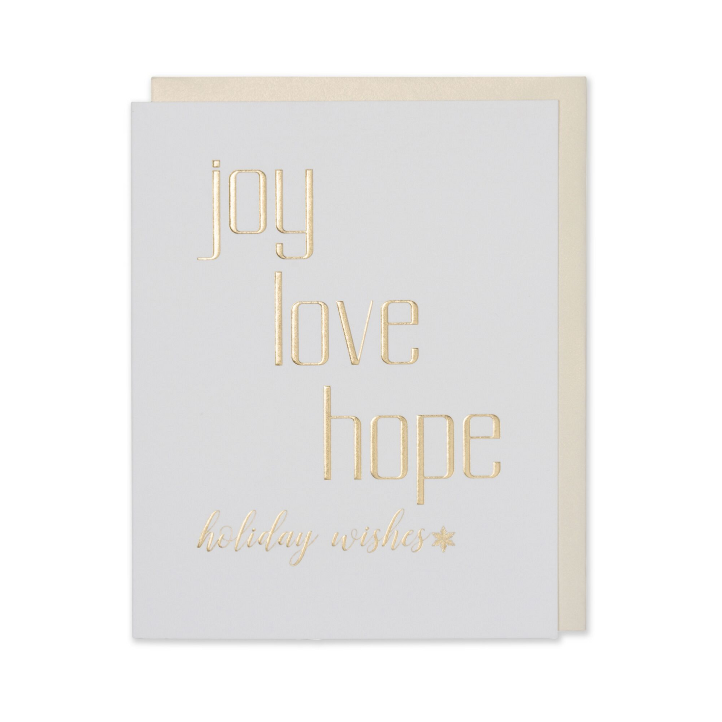 Gold Holiday Wishes Card