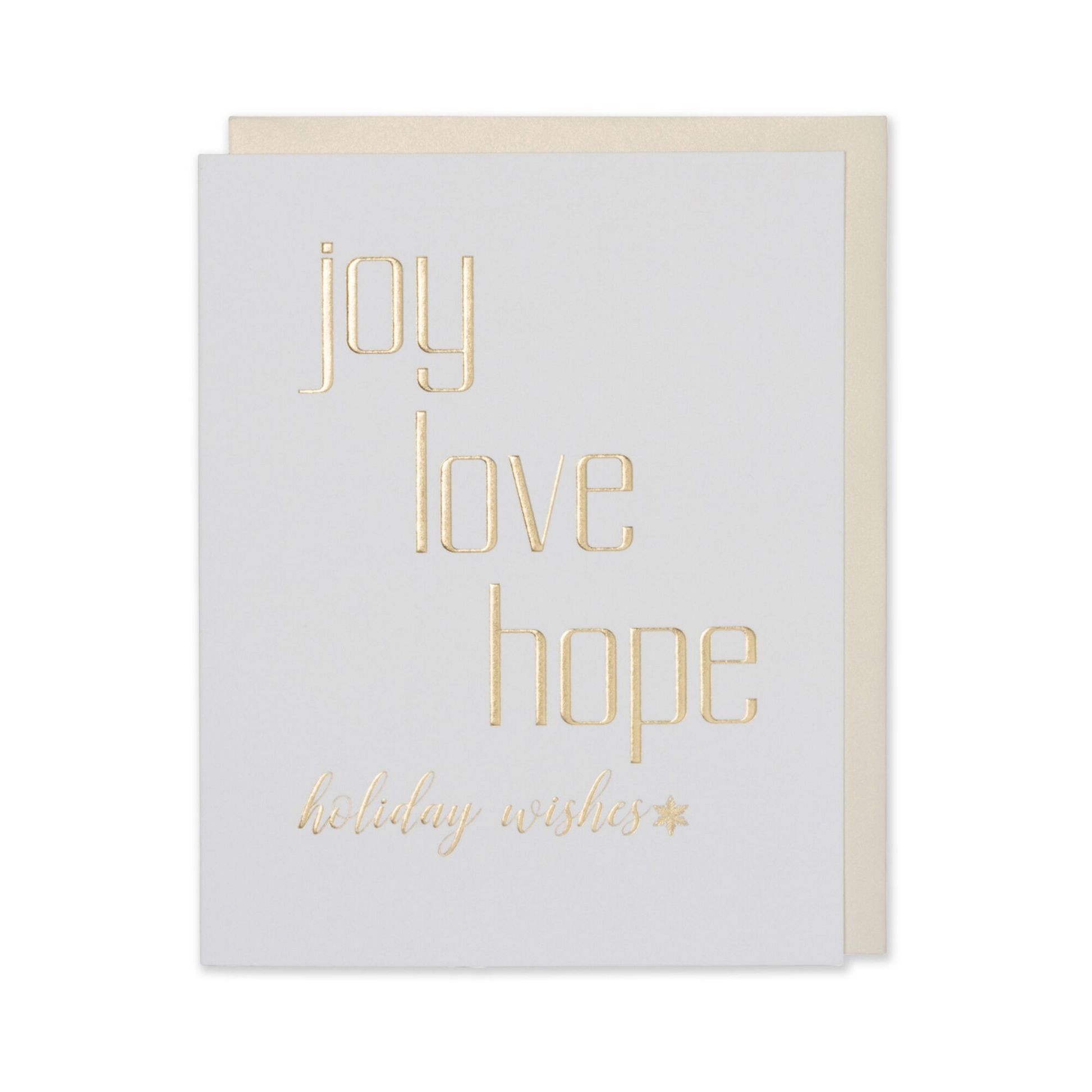 Gold Holiday Wishes Card