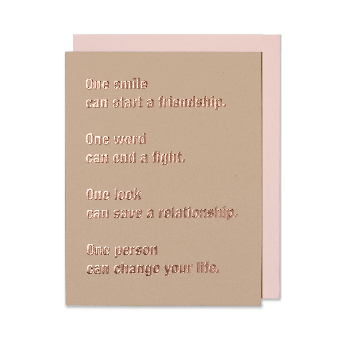 Friendship Quote Card, Meaningful Relationship Message