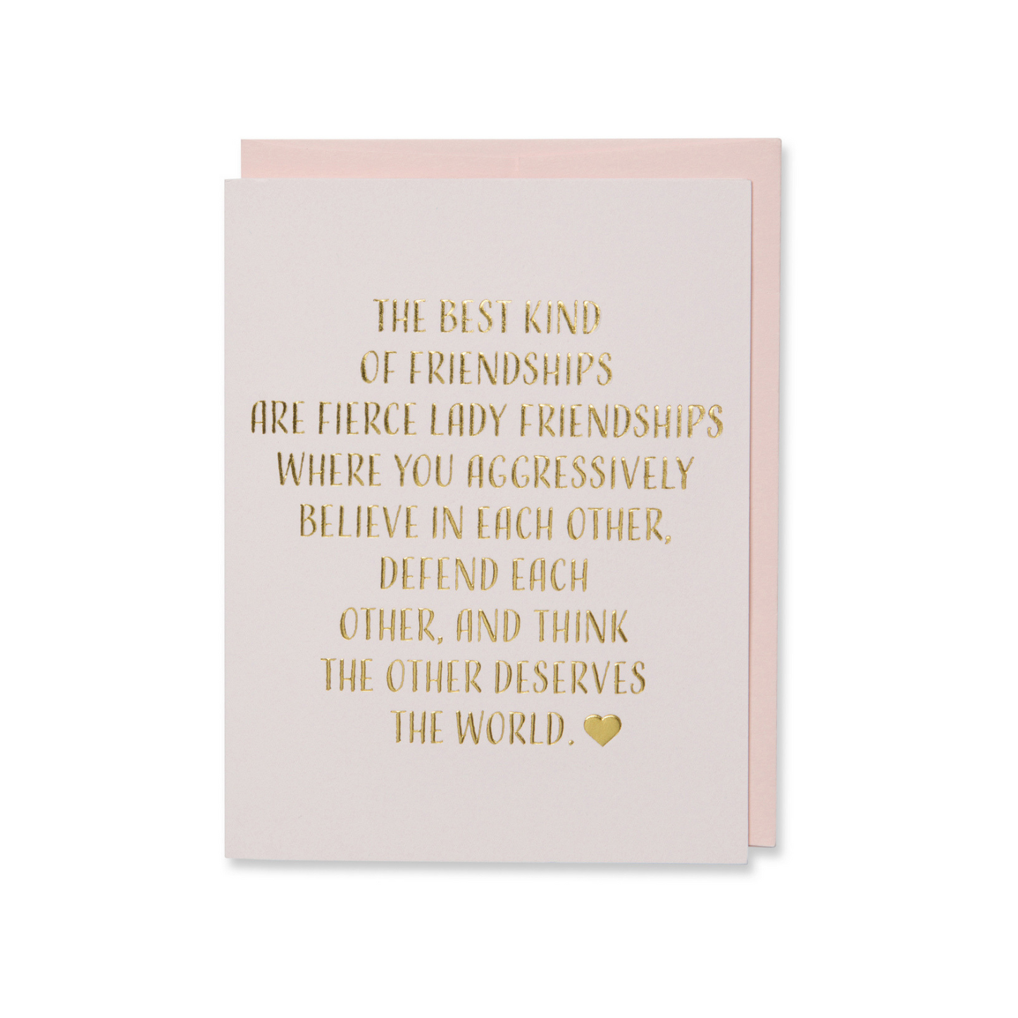 Gold & Pink Friendship Card