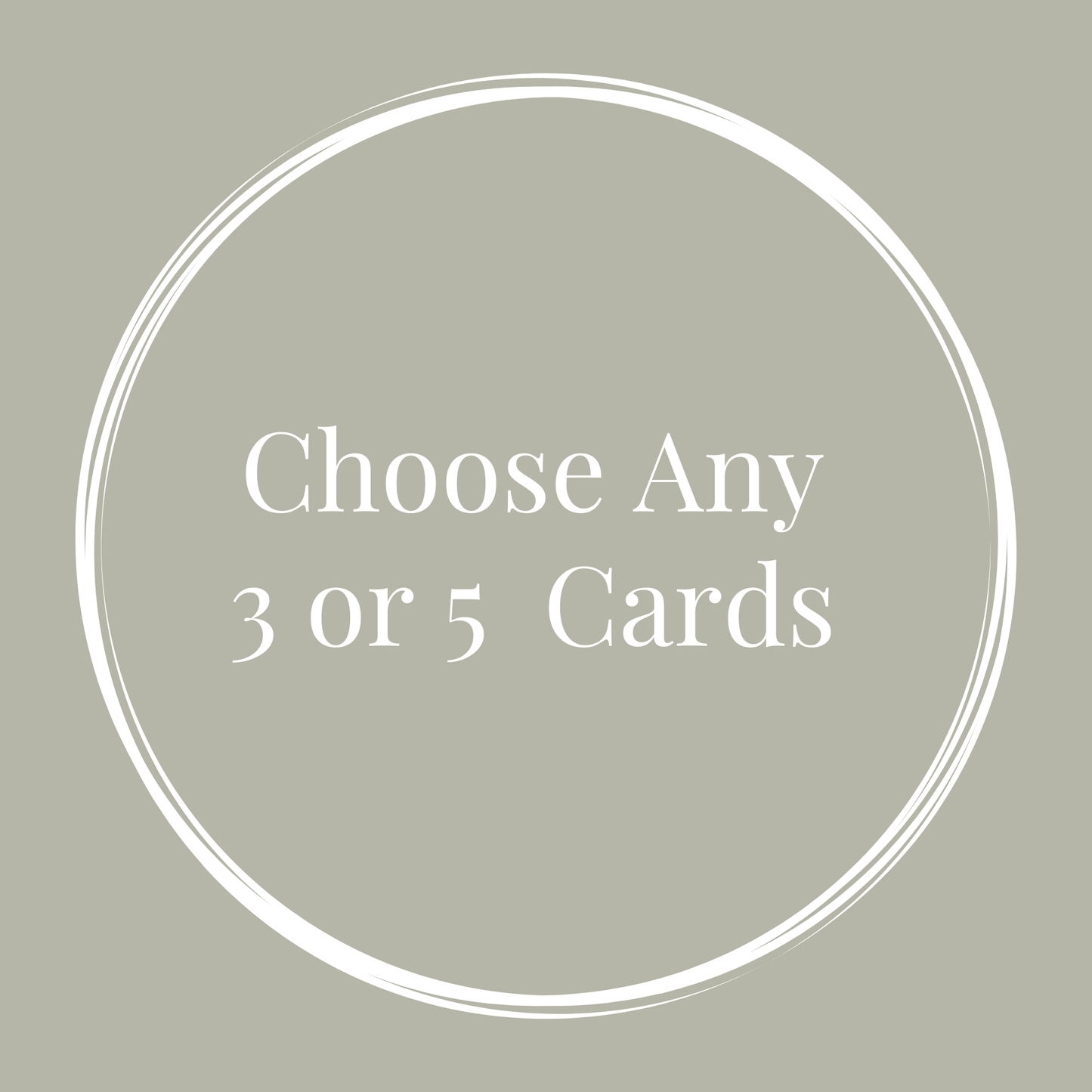 Build a Bundle – Choose Any 3 or 5 Letterpress Foil Cards