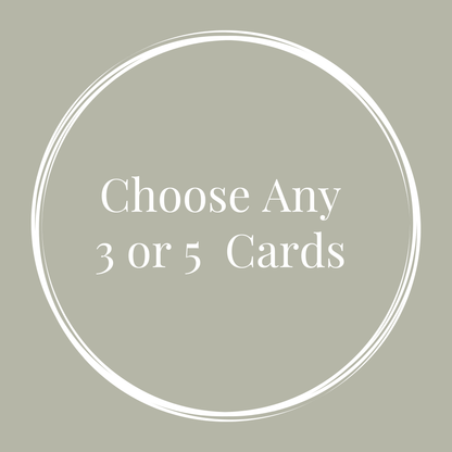 Build a Bundle – Choose Any 3 or 5 Letterpress Foil Cards