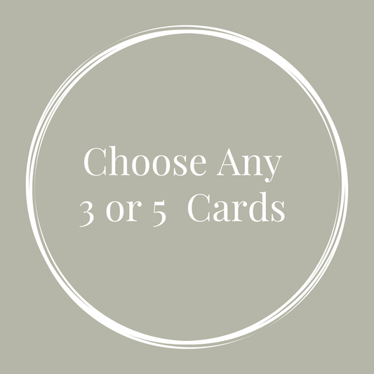 Build a Bundle – Choose Any 3 or 5 Letterpress Foil Cards