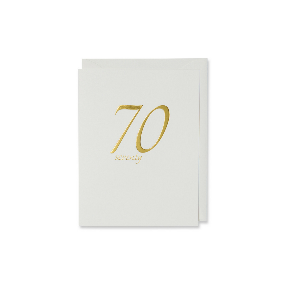 Seventy Birthday Card