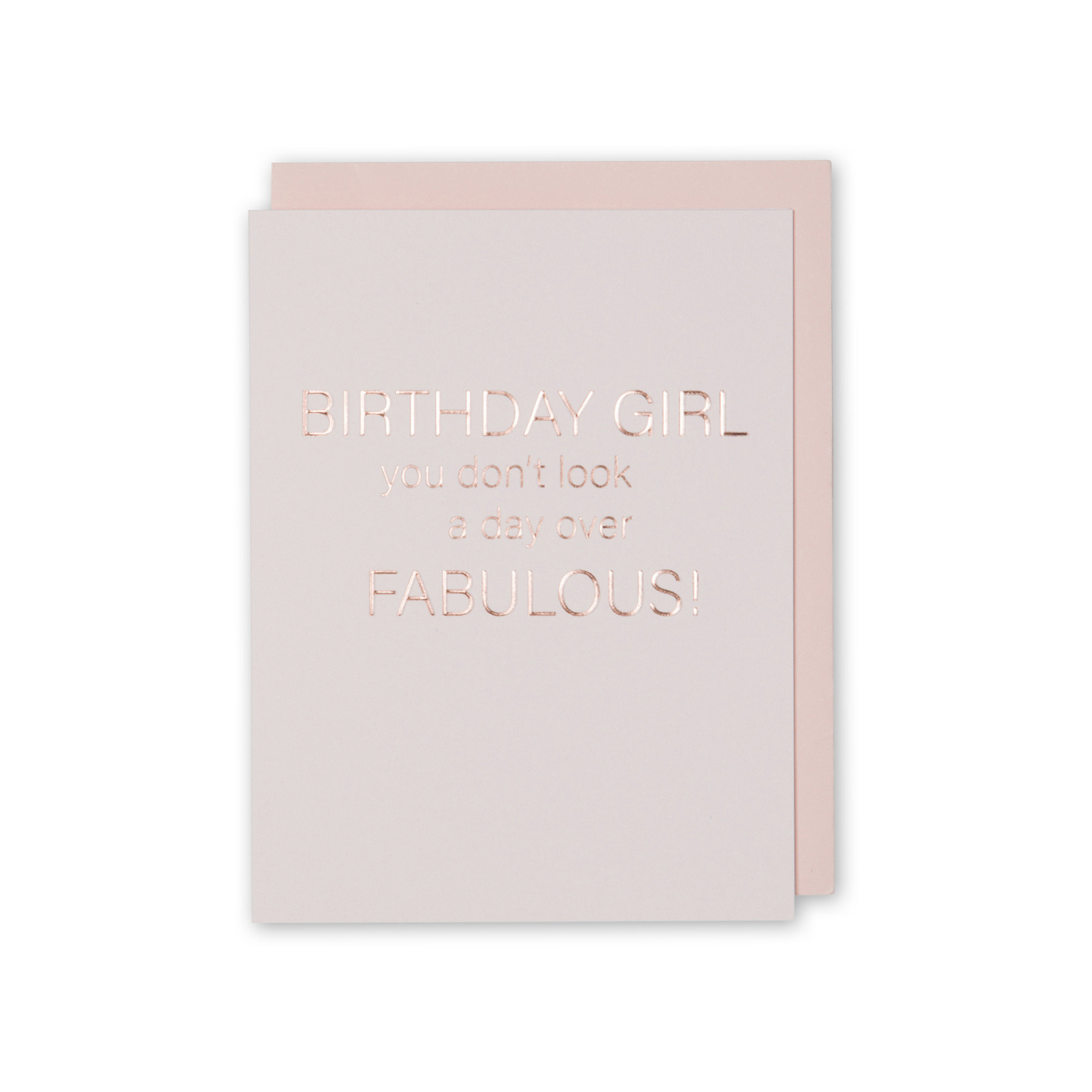 Rose Gold Birthday Card