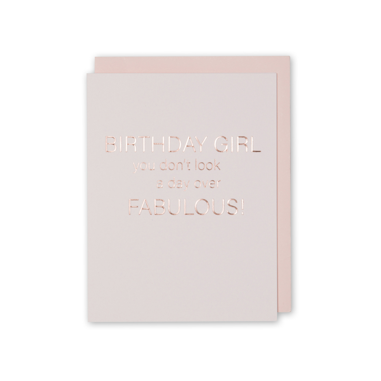 Rose Gold Birthday Card