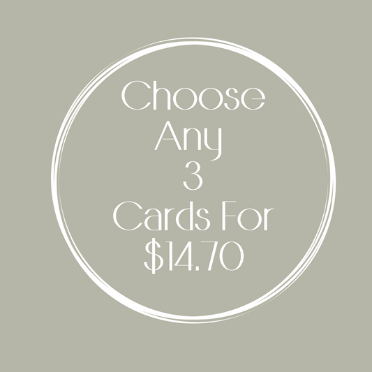 Choose Any 3 Cards for $14.70