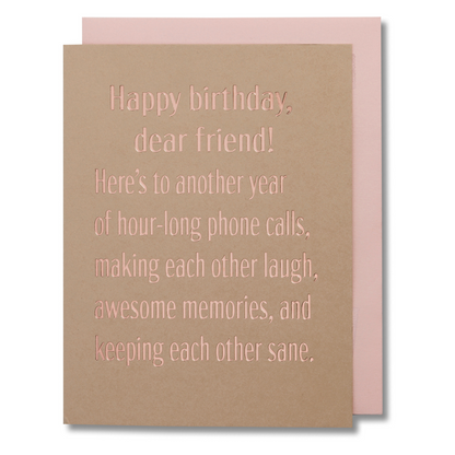 Birthday Card Best Girlfriend, Friendship Card, Woman's Birthday