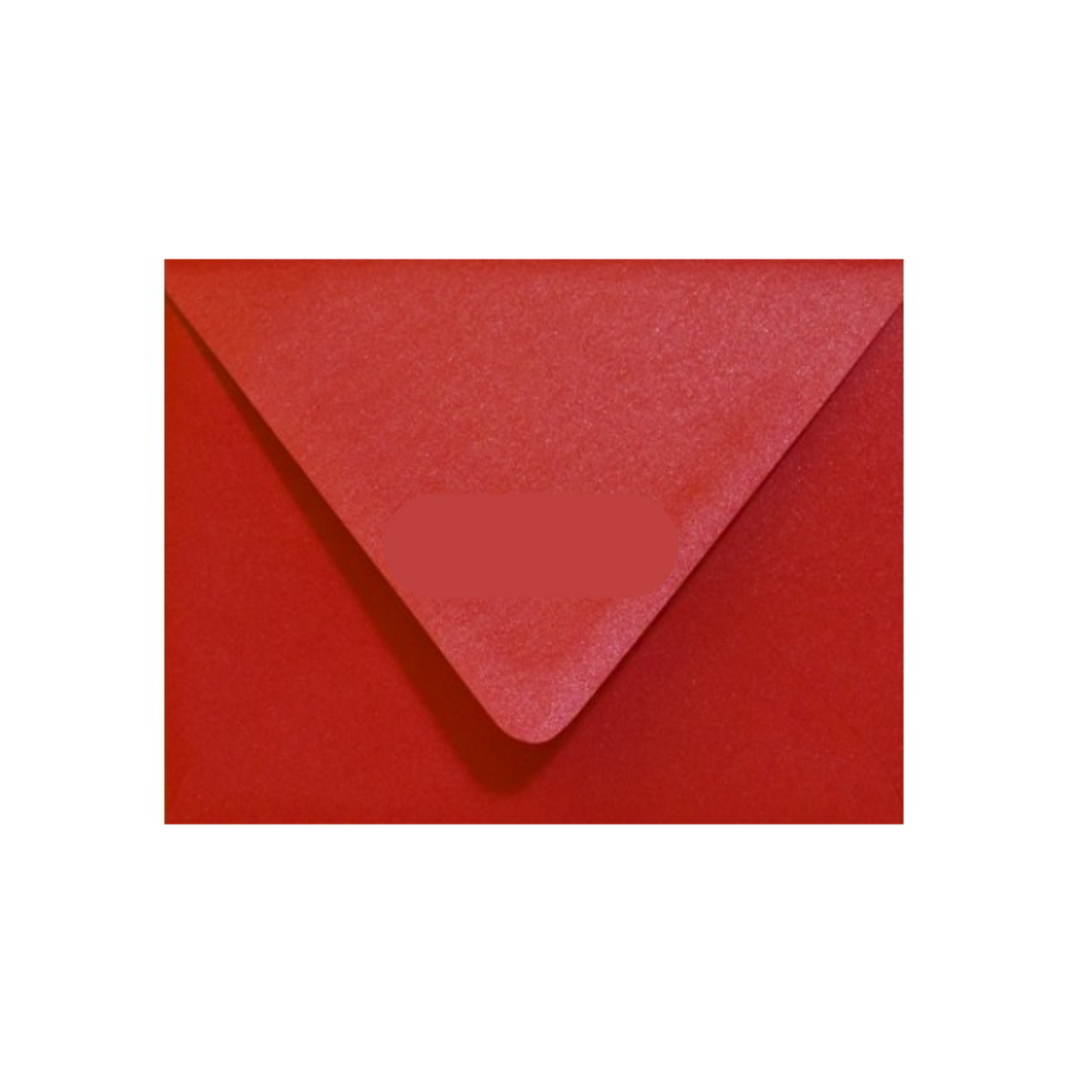 Red Metallic envelope with a contour flap