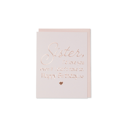 Sister Birthday Card